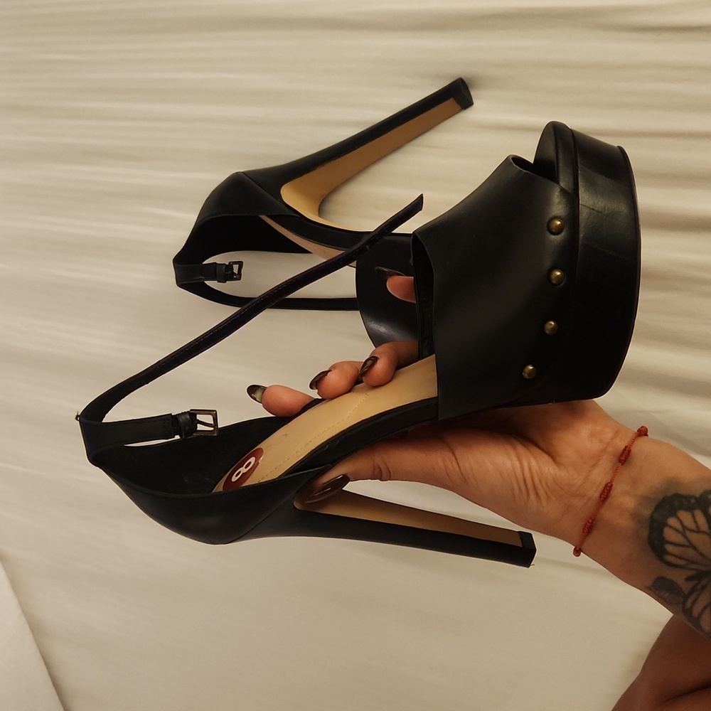 Black aldo heels